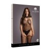 Suspender Fishnet Choker Bodystocking - Plus Size